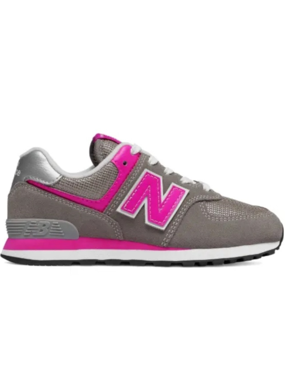 New Balance Women’s Classic 574 Dark
Grey Bright Pink Shoes 7 M Athletic